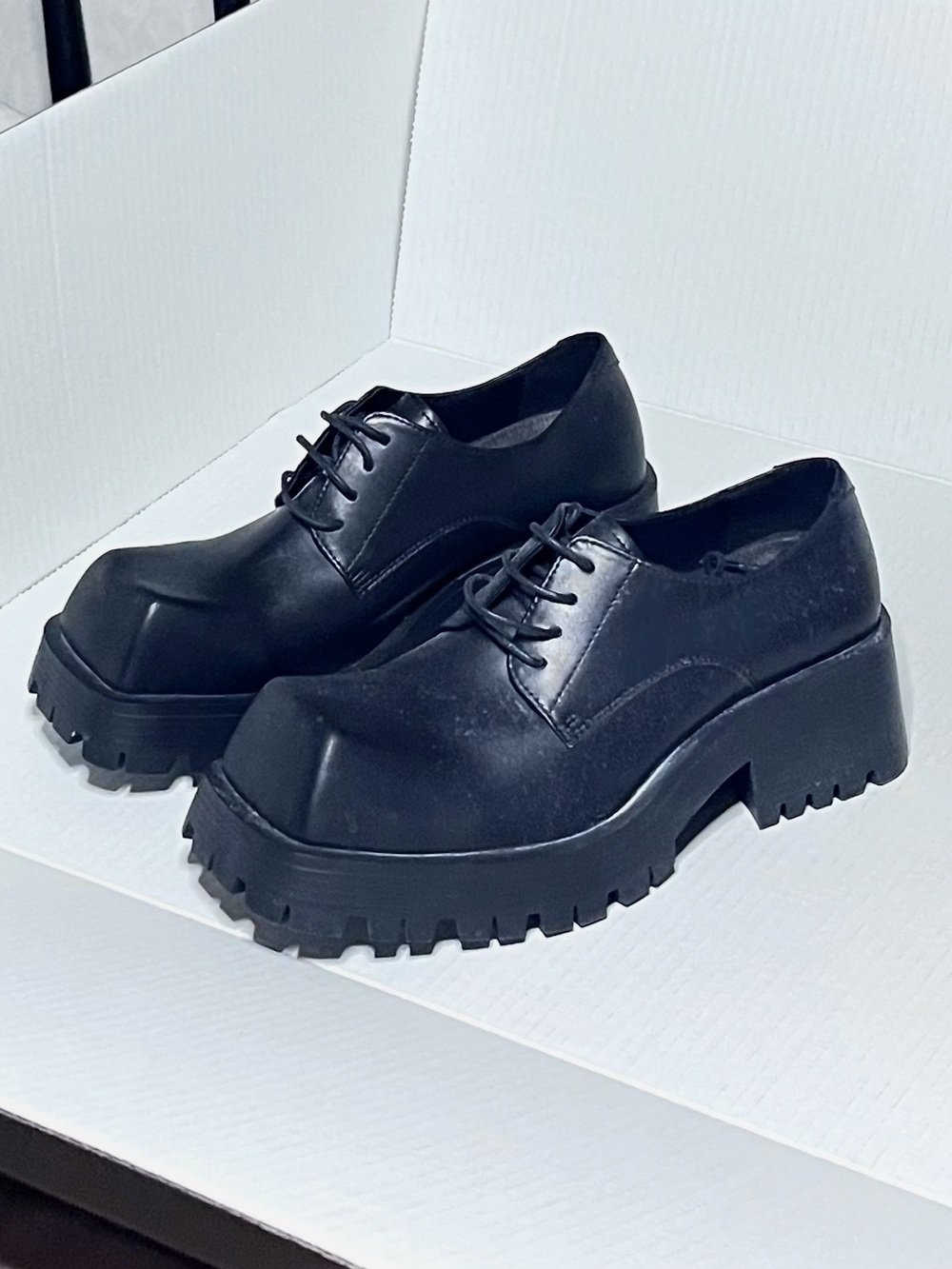 7EMRENEMAKED Chunky Platform Oxford Shoes